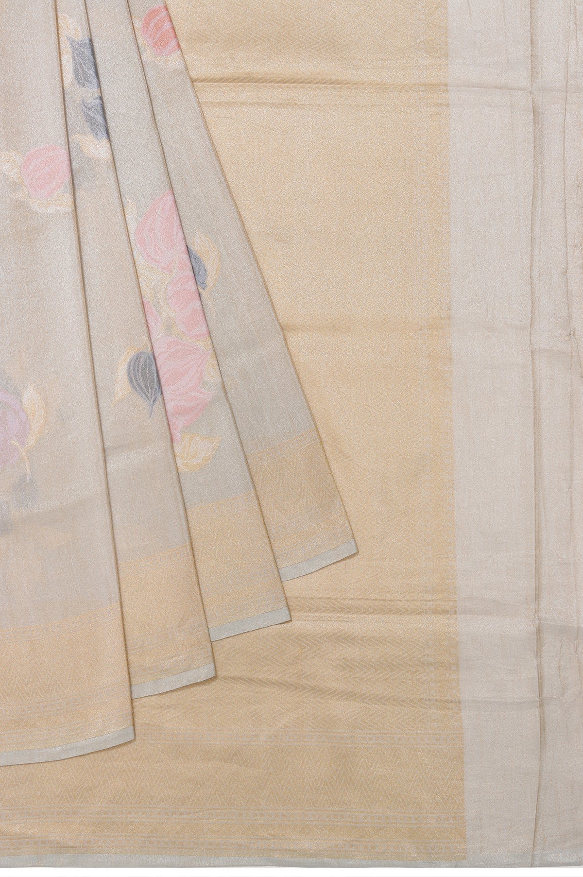 Silver Banaras Katan Tissue saree