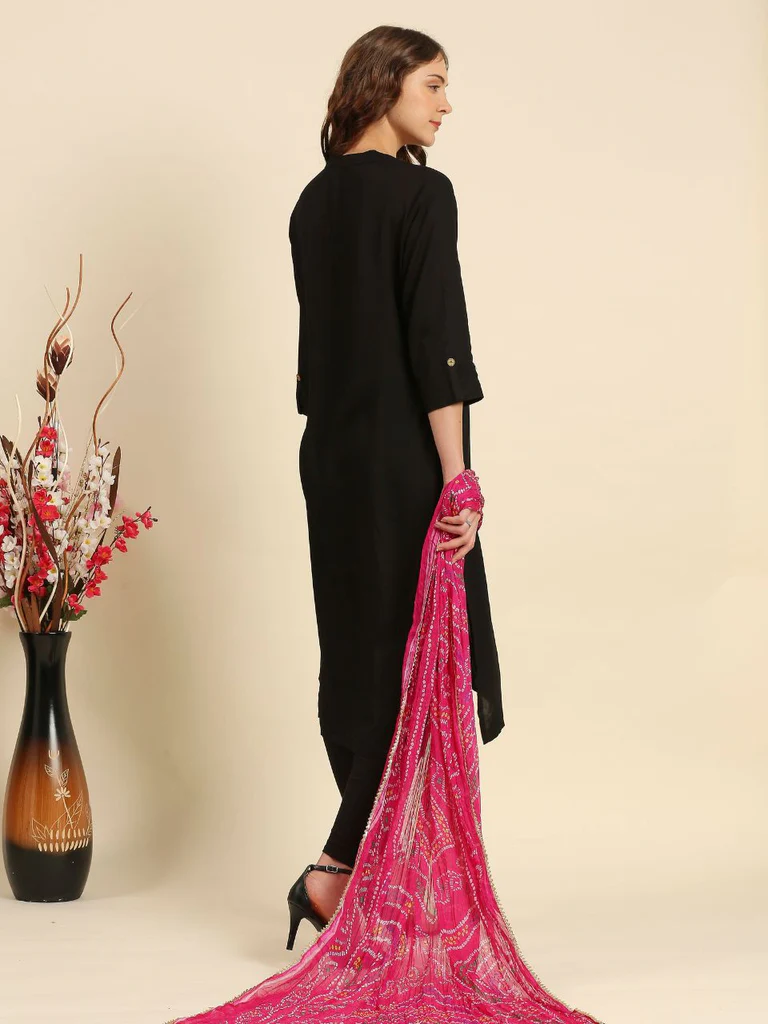 Multi Printed Bandhini Chiffon Dupatta - Image 18